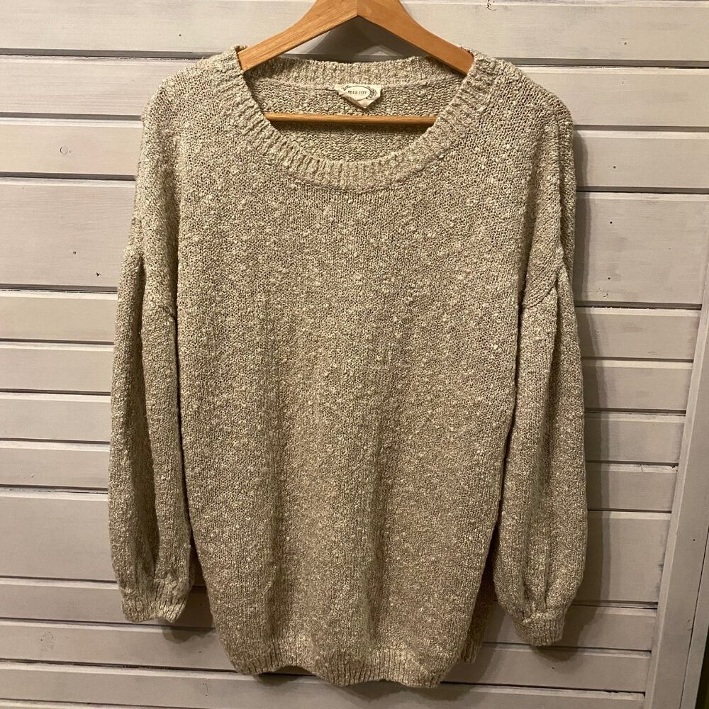 Joyfolie Mia Joy Cream Knit Sweater
